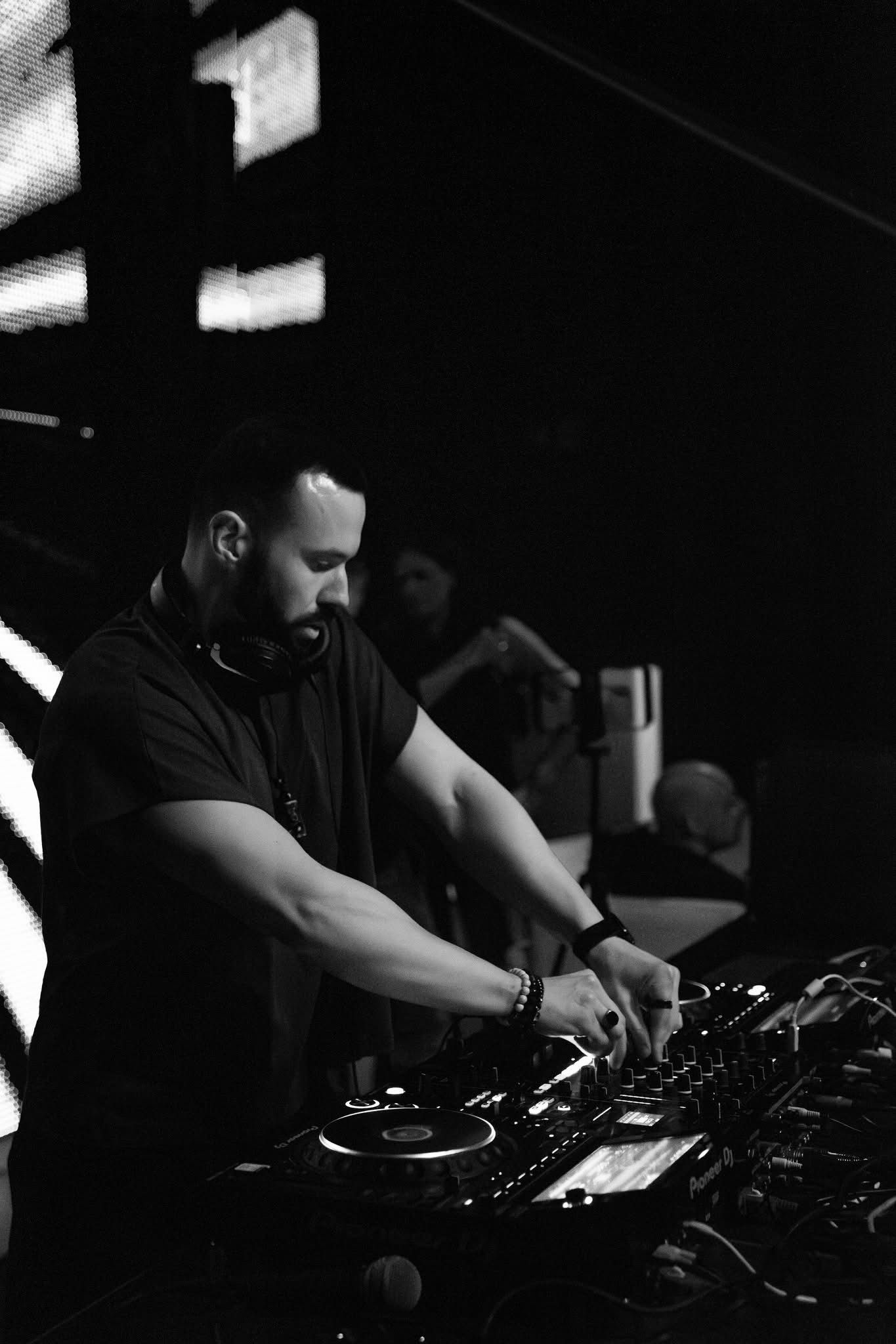SA:FIR performing live at a DJ set in Kraków, Poland